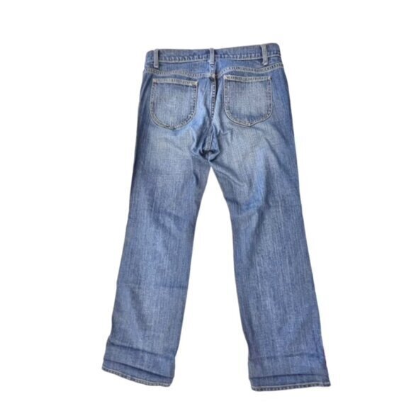 Gap Bootcut Capri Women's Size 10 Med Wash Blue Denim Jeans Low Rise 33/29 - Picture 9 of 9